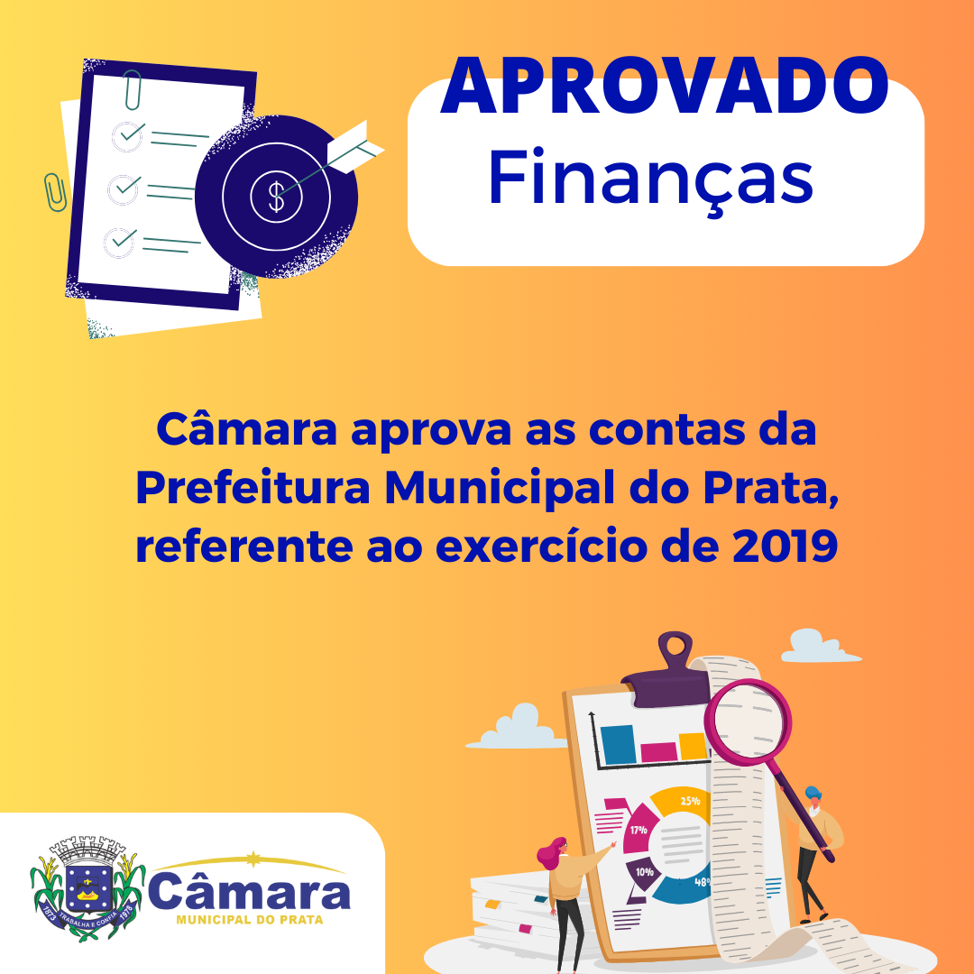 Câmara aprova contas da prefeitura municipal do exercício 2019