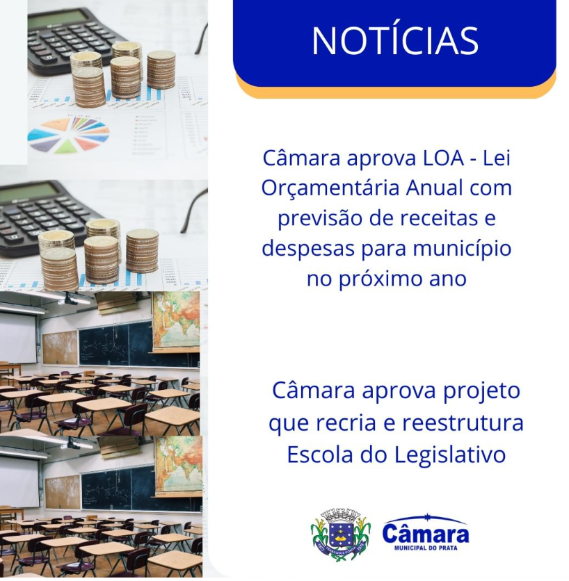 Câmara aprova LOA de 2023 e projeto que recria Escola do Legislativo