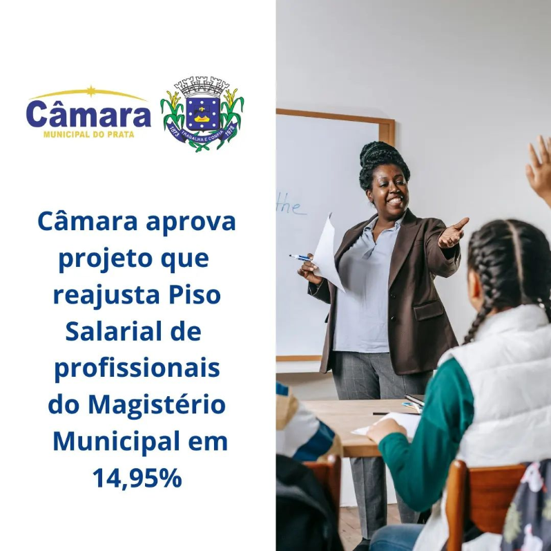 Câmara aprova projeto que reajusta piso salarial de profissionais do Magistério em 14,95%