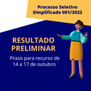 Câmara divulga resultado preliminar do Processo Seletivo Simplificado 001/2022