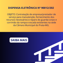 Dispensa de licitação 90012/2024 - Contratação de empresa/prestador de serviço para manutenção, fornecimento dos recursos necessários e reparo do guarda-corpo e corrimão da rampa e escada existentes na sede da Câmara Municipal do Prata-MG.